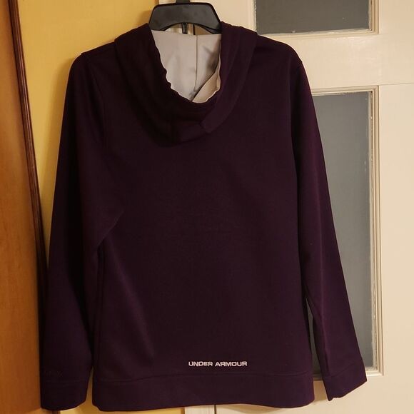 Under Armour "Storm" Loose-Fit Purple Fleece Hoodie Women's Size S - Picture 8 of 9